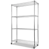 Alera ALESW604818SR Steel 4-Tier Utility Shelving Unit (48-in W x 18-in D x 72-in H)