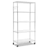 Alera ALESW653618SR Steel 5-Tier Utility Shelving Unit (36-in W x 18-in D x 72-in H)