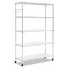 Alera ALESW654818SR Steel 5-Tier Utility Shelving Unit (48-in W x 18-in D x 72-in H)