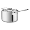 All-Clad 4204 with loop Stainless Steel Tri-Ply Bonded Dishwasher Safe Sauce Pan