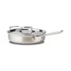 All-Clad BD55403 D5 Brushed Stainless Steel 5-ply Bonded Cookware, Saute Pan with lid, 3 quart, Silver