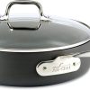 All-Clad E7853364 HA1 Hard Anodized Nonstick Dishwasher Safe PFOA Free Saute Pan Cookware, 4-Quart, Black