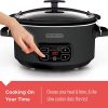 BLACK+DECKER 7-Quart Digital Slow Cooker with Chalkboard Surface, Slate, SCD4007