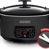 BLACK+DECKER 7-Quart Digital Slow Cooker with Chalkboard Surface, Slate, SCD4007