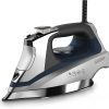 BLACK+DECKER Allure Professional Steam Iron, Comfort Grip, Stainless Steel Soleplate, Gray/Blue, D3030