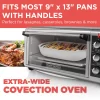 BLACK+DECKER TO3250XSB 1500 W 8-Slice Stainless Steel Toaster Oven with Broiler