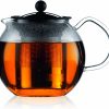 Bodum ASSAM Teapot, Glass Teapot with Stainless Steel Filter, 34 Ounce