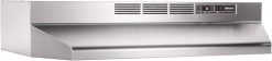 Broan-NuTone 413004 Non-Ducted Ductless Range Hood with Lights Exhaust Fan for Under Cabinet, 30-Inch, Stainless Steel