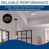 Broan-NuTone AE110LK Flex Bathroom Exhaust Ventilation Fan with LED Light, Energy Star Certified, 110 CFM, 1.0 Sones, White
