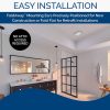 Broan-NuTone AE110LK Flex Bathroom Exhaust Ventilation Fan with LED Light, Energy Star Certified, 110 CFM, 1.0 Sones, White