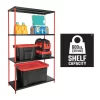 CRAFTSMAN CMXMSAJ94994 Steel 4-Tier Utility Shelving Unit (45-in W x 18-in D x 72-in H)