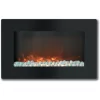 Cambridge 30.6-in W Black Fan-forced Electric Fireplace (CAM30WMEF-1BLK)