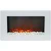 Cambridge 5.7-in W White Fan-forced Electric Fireplace (CAM30WMEF-1WHT)