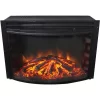 Cambridge CAM25CINS-1BLK 26.8-in W Black Fan-forced Electric Fireplace