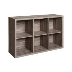 ClosetMaid 1326 Decorative 6 Cube Organizer, Weathered Gray
