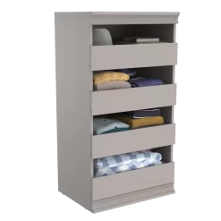 ClosetMaid 4598 21.39 in. W Smoky Taupe Modular Storage Stackable Unit with 4-Drawers