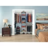 ClosetMaid 58881 SuiteSymphony Wood Closet Organizer Starter Kit with Tower and 3 Hang Rods Shelves