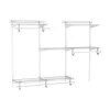 ClosetMaid 8808 ShelfTrack Wire Closet Organizer System, Adjustable from 4 to 6 Ft., With Shelves, Clothes Rods, Hardware, Durable Steel, White