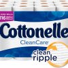 Cottonelle CleanCare Family Roll Toilet Paper (Pack of 36 Rolls), Bath Tissue, Ultra Soft Toilet Paper Rolls with Clean Ripple Texture, Sewer and Septic Safe