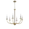 Craftmade Stanza 6-Light Brushed Polished Nickel Modern Contemporary Chandelier ( 54826-BNKSB )