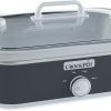 Crock-Pot 3.5 Quart Casserole Manual Slow Cooker, Charcoal