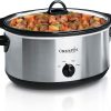 Crock-Pot 7-Quart Oval Manual Slow Cooker Stainless Steel (SCV700-S-BR)