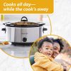 Crock-Pot 7-Quart Oval Manual Slow Cooker Stainless Steel (SCV700-S-BR)