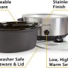 Crock-Pot 7-Quart Oval Manual Slow Cooker Stainless Steel (SCV700-S-BR)