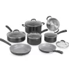 Cuisinart 54C-11BK Advantage XT 11-Piece Aluminum Ceramic Nonstick Cookware Set in Black