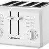 Cuisinart CPT-142P1 4-Slice Compact Plastic Toaster, White