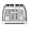 Cuisinart CPT-180WP1 4-Slice Metal Classic Toaster, White/Stainless Steel