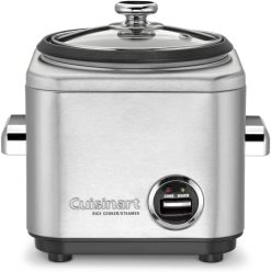 Cuisinart CRC-400 4 Cup Rice Cooker, Stainless Steel Exterior