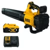 DEWALT DCBL722P1 20V MAX 125 Mph 450 CFM Brushless Cordless Battery Powered Handheld Leaf Blower with (1) 5Ah Battery & Charger