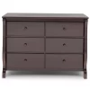 Delta Children 70816-207 Universal 6 Drawer Dresser, Greenguard Gold Certified, Dark Chocolate