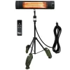 Dr. Infrared Heater DR-338 5200-BTU 120-Volt Black Aluminum Electric Patio Heater