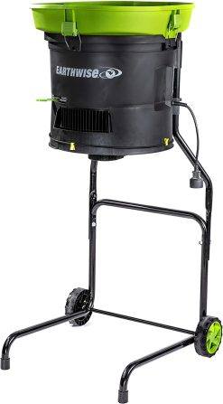 Earthwise LM71313 Amp 13-Inch Corded Electric Leaf Mulcher/Shredder, Green
