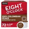 Eight O'Clock Coffee Colombian Peaks, Keurig Single Serve K-Cup Pods, Medium Roast, 12 count, pack of 6