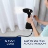 Electrolux LX15002 Portable Handheld Garment and Fabric Steamer 1500 Watts, Quick Heat Ceramic Plate Steam Nozzle, 2 in 1 Fabric Wrinkle Remover and Clothing Iron, with Fabric, Lint Brush, and Steam Nozzle