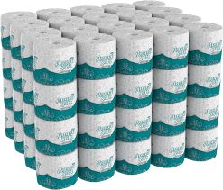 Georgia Pacific Angel Soft ps 16880 White 2-Ply Premium Embossed Bathroom Tissue, 4.05 Length 4.0 Width Case of 80 Rolls, 450 Sheets Per Roll