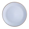 Gibson Elite Contempo Classic Double Bowl Dinnerware Set, Service for 4 (16pcs), Light Blue