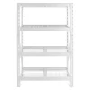 Gladiator GARS484TKW White 4-Tier Heavy Duty Steel Garage Storage Shelving Unit (48 in. W x 72 in. H x 18 in. D)