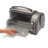 Hamilton Beach 31334D Easy Reach 1200 W 4-Slice Grey Toaster Oven with Roll-Top Door