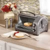 Hamilton Beach 31334D Easy Reach 1200 W 4-Slice Grey Toaster Oven with Roll-Top Door