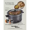 Hamilton Beach 33191 10 Qt. Black Slow Cooker with Folding Handles