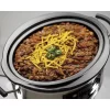 Hamilton Beach 33463 6 Qt. Programmable Silver Slow Cooker with Temperature Settings