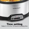 Hamilton Beach 33473 7 Qt. Programmable Stainless Steel Slow Cooker with Built-In Timer and Temperature Settings