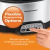 Hamilton Beach 33473 7 Qt. Programmable Stainless Steel Slow Cooker with Built-In Timer and Temperature Settings
