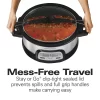 Hamilton Beach 33861 FlexCook 6 Qt. Silver Programmable Slow Cooker with Temperature Controls