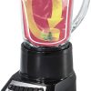Hamilton Beach 54220 Wave Crusher Blender with 14 Functions & 40oz Glass Jar for Shakes and Smoothies, Black