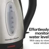 Hamilton Beach Electric Tea Kettle, Water Boiler & Heater, 1.7 L, Cordless, Auto-Shutoff and Boil-Dry Protection, Stainless Steel (40880)